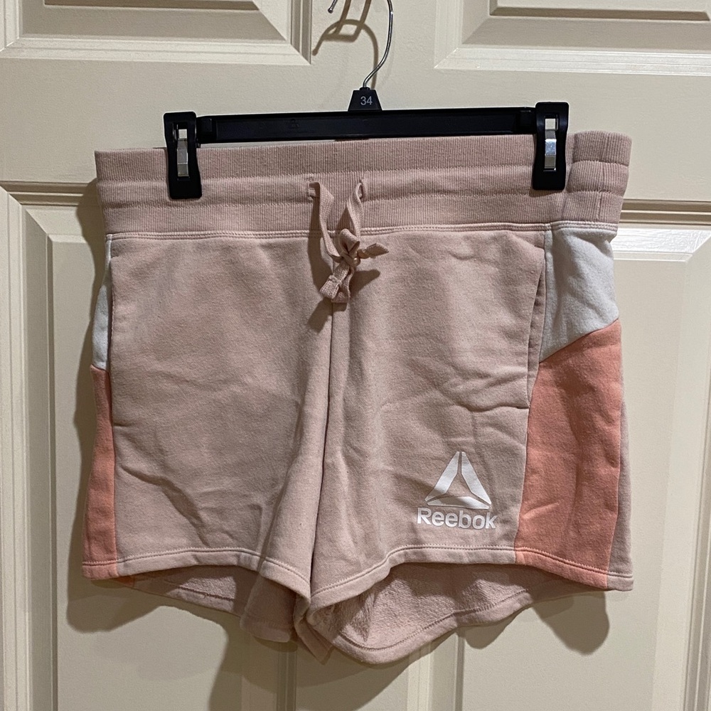 Reebok Blush Pink and Coral Athletic Shorts